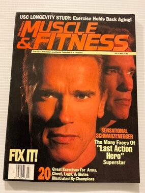 Joe Weider’s Muscle & Fitness Magazine July 1993 Arnold Schwarzenegger Cover
